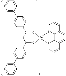 TRIS(DIBIPHENOYLMETHANE) MONO(PHENANTHROLINE) EUROPIUM (III)